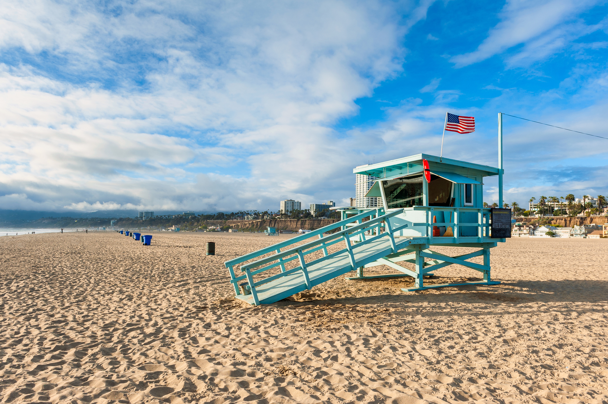 Lifeguard tower on the beach